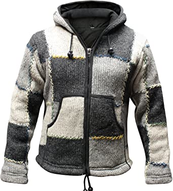 Shopoholic Fashion Mens Wool Patchork Jacket